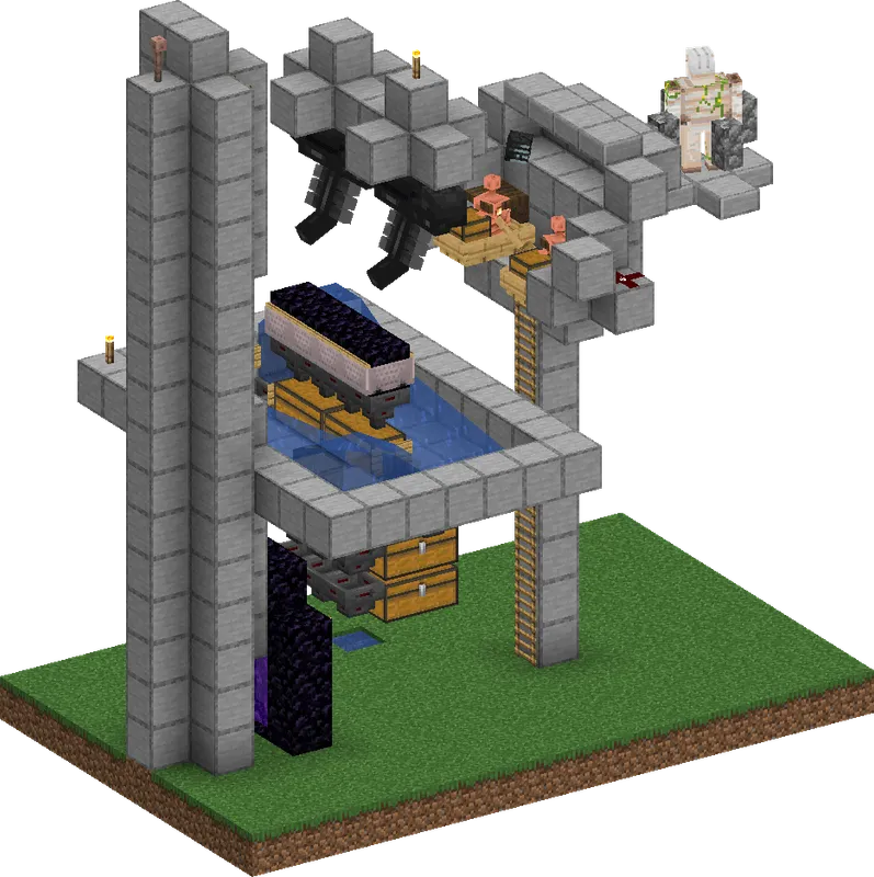 36k TNT Nether Portal Obsidian Farm